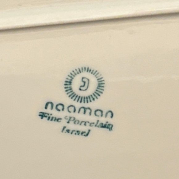 VTG Naaman Fine Porcelain Israel Judaic Collection Sabbath TRAY Challah PLATTER - Picture 4 of 5